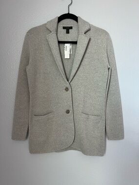 J. Crew Light Gray Knit Blazer Jacket